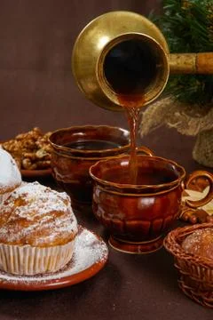 Fresh muffins Stock Photos