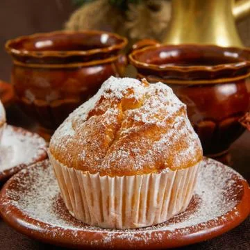 Fresh muffins Stock Photos