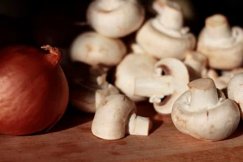 Fresh mushrooms Stock Photos