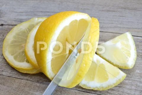 Fresh natural lemon Stock Photos