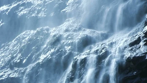 Fresh natural source water. spring waterfall nature scenery Stock Footage 72870513