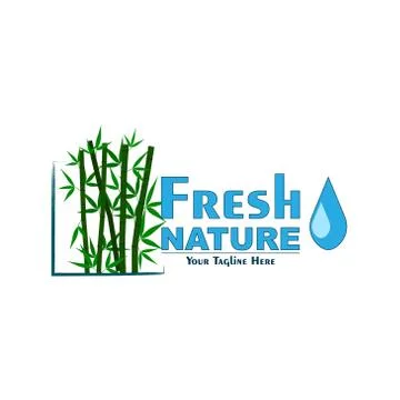 Fresh Nature Logo Illustrazione stock