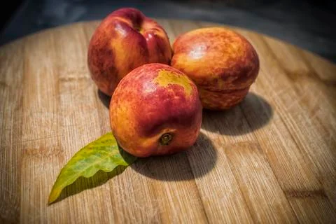 Fresh Nectarines Stock Photos