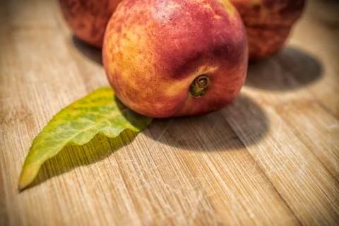 Fresh Nectarines Stock Photos