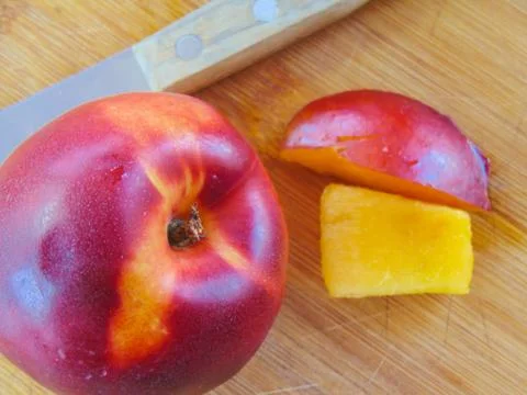 Fresh nectarines. Stock-Fotos