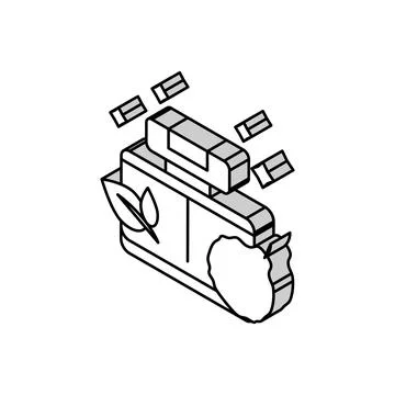 Fresh notes perfume isometric icon vector illustration Illustrazione stock