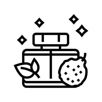 Fresh notes perfume line icon vector illustration Stock-Illustration