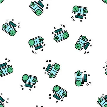 Fresh notes perfume vector seamless pattern 库存插图