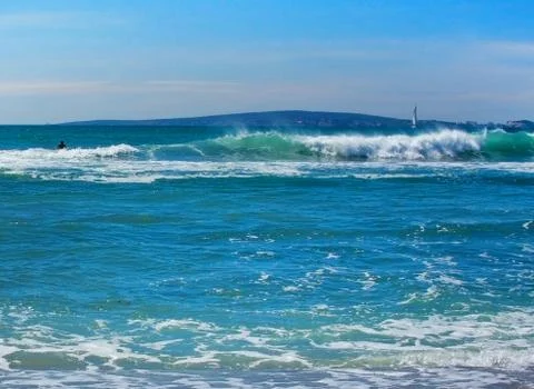 Fresh ocean landscape wave Foto stock