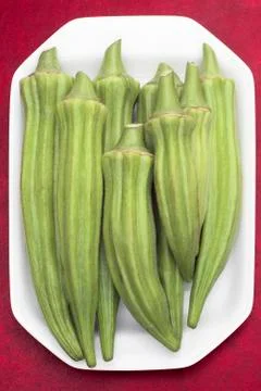 Fresh Okra Stock Photos