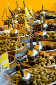 Fresh olives. Stock Photos