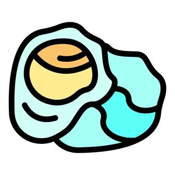Fresh open oyster with shell and pearl showing culinary delight Stock Illustration