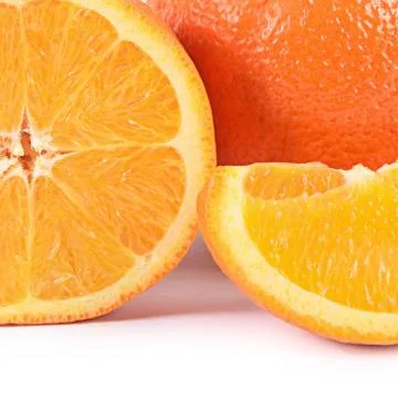 Fresh orange  as a background Stock Photos