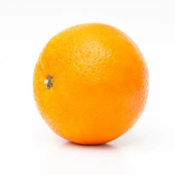 Fresh orange fruit isolated on white background Stock Photos