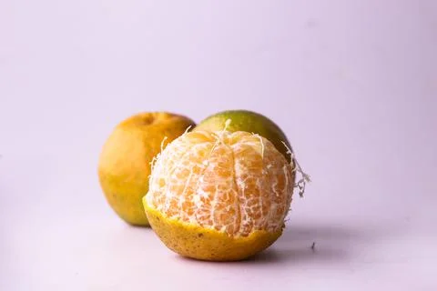 Fresh orange fruit Stock Photos