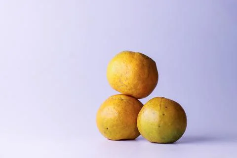 Fresh orange fruit Foto stock