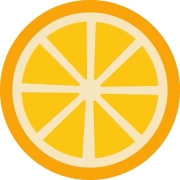 Fresh Orange Fruit Sliced Into Equal Segments for a Bright Look Stock Illustration