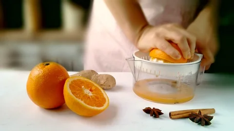 Fresh orange juice Stock Footage 83026418