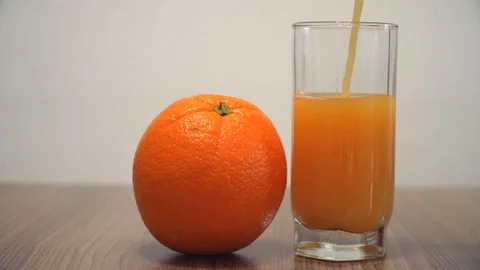 Fresh Orange Juice Stock Footage 86795597
