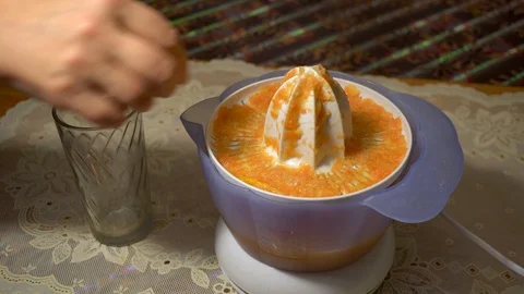 Fresh Orange Juice Stock Footage 102214894