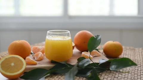 Fresh orange juice Stock Footage 168872098