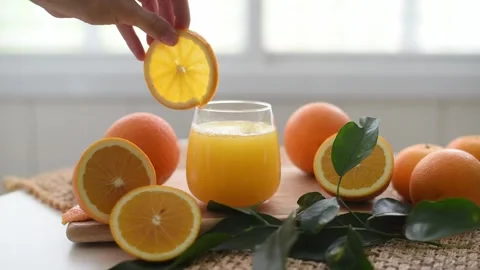 Fresh orange juice Stock Footage 168872123
