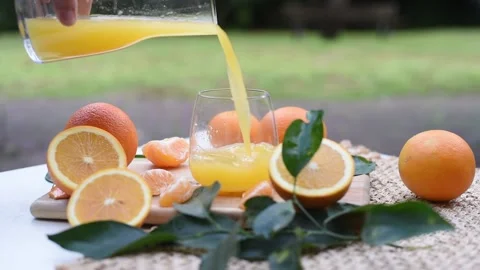 Fresh orange juice Stock Footage 168872157