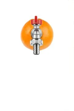 Fresh orange Stock Photos