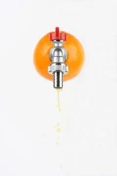 Fresh orange Stock Photos