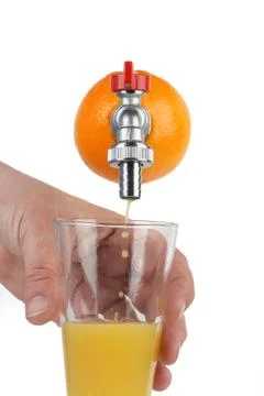 Fresh orange Stock Photos