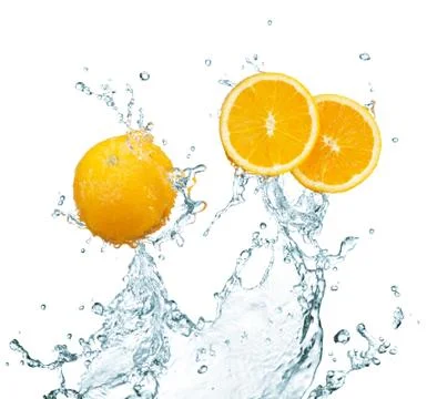 Fresh orange Stock Photos