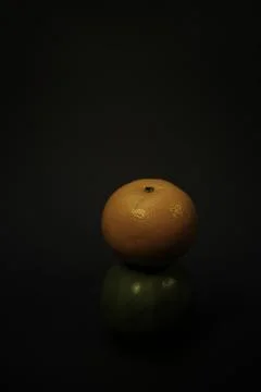Fresh Orange Shadow 写真素材