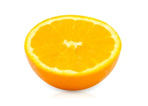 Fresh orange sliced with work path Stock Photos