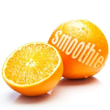 Fresh orange smoothie concept Stock Illustration