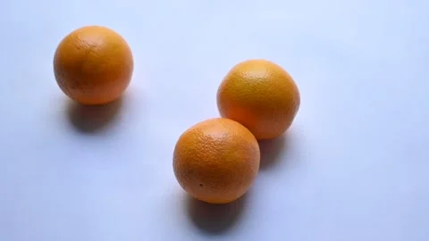 Fresh orange on white background. Stockbeeldmateriaal 277529734