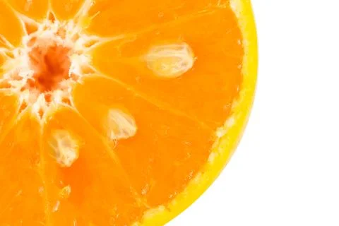 Fresh orange on white background Stock Photos