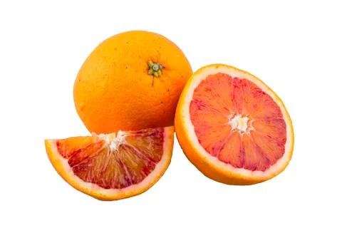 Fresh orange on a white background Stock-Fotos