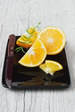 Fresh oranges Stock Photos