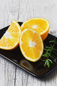 Fresh oranges Stock Photos