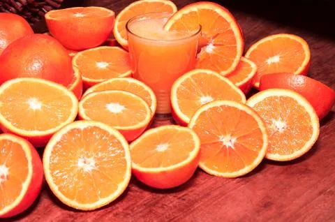 Fresh oranges Stock Photos