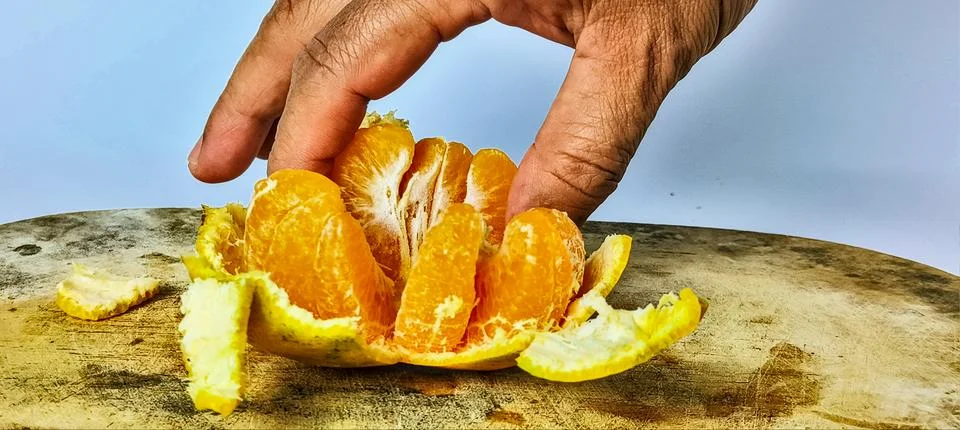Fresh oranges Foto stock