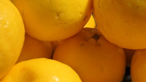 Fresh Oranges stacked on each other. Stock Footage 128200220