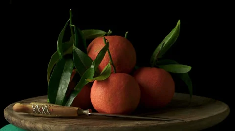 Fresh oranges turn Vidéo 29644540