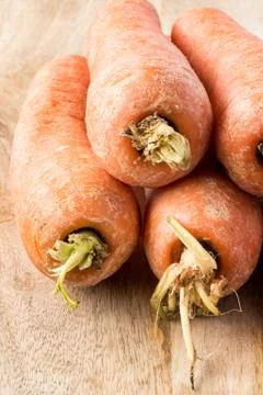 Fresh organic carrots Stock Photos