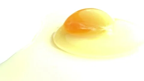 Fresh organic free range egg yolk Stock Footage 75918924