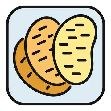 Fresh organic potatoes icon vector illustration design Stock Illustration