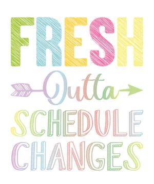 Fresh Outta Schedule Changes Stock Illustration