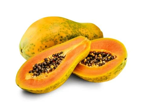 Fresh papaya fruit Stock Photos
