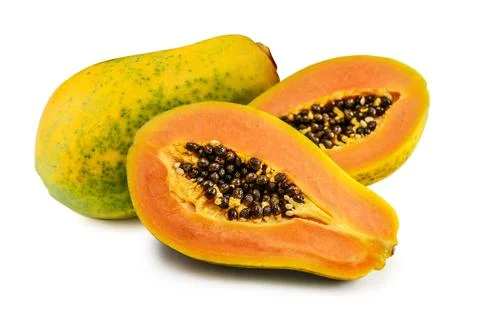 Fresh papaya fruit Stock Photos