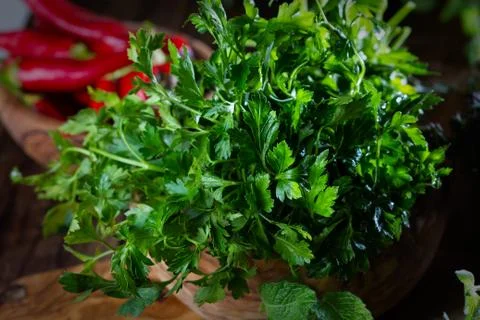 Fresh parsley Stock Photos